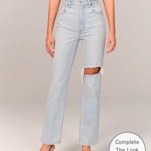 Abercrombie 90s High rise Straight jeans
